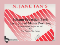 PIANOTEAMS® Elementary to Intermediate Level Jesu, Joy of Mans Desiring (all parts)